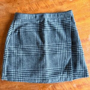 Abercrombie & Fitch Gray Plaid Mini Skirt